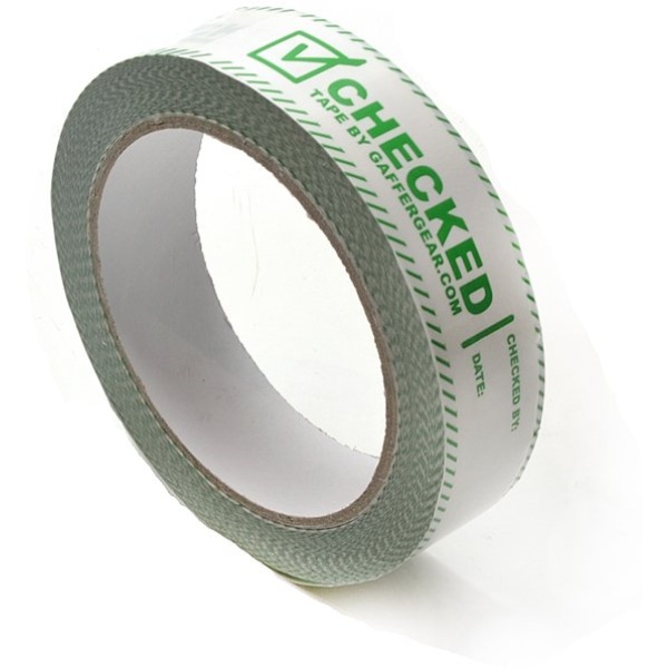GafferGear - PVC Checked tape 25mm x 66 mtr