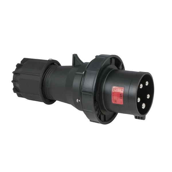 Showtec - CEE 16A 400V 5p Plug Male Black Turbo Twist IP44