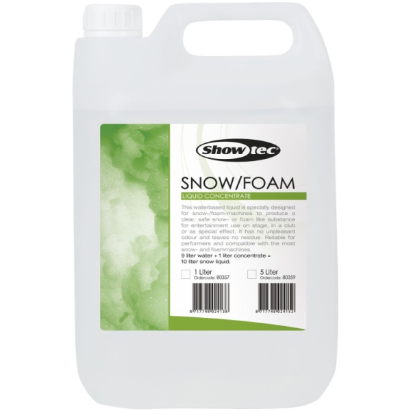 Showtec - Snow/Foam geconcentreerde vloeistof 5 Liter