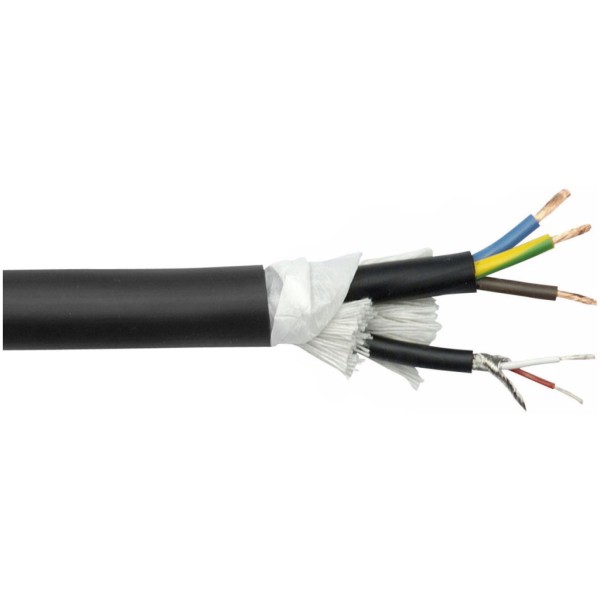 PMC-216 Powercore & Symmetric Linecable for Audio& DMX Black