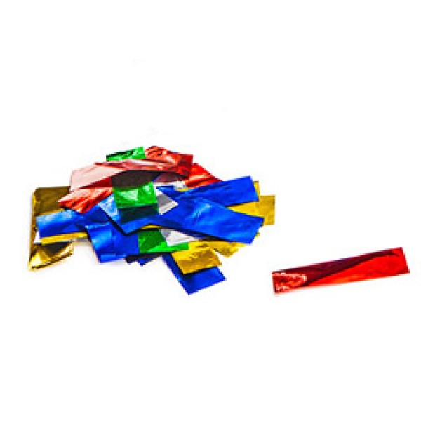 MAGIC FX - HANDHELD CONFETTI MULTICOLOUR METALLIC 80 CM