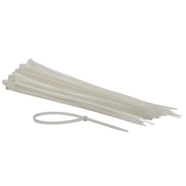 NYLON KABELBINDERS - 4.6 x 120 mm - WIT (100 st.)