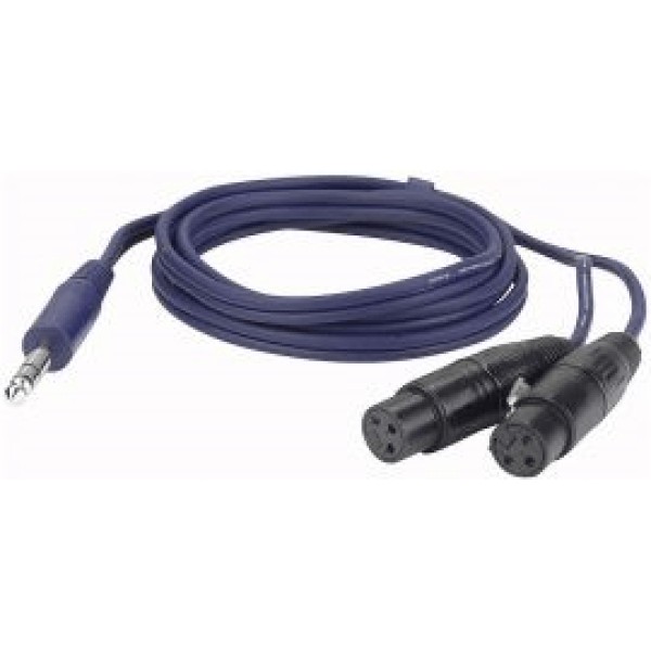 1,5mtr Stereo Jack/2XLR Female