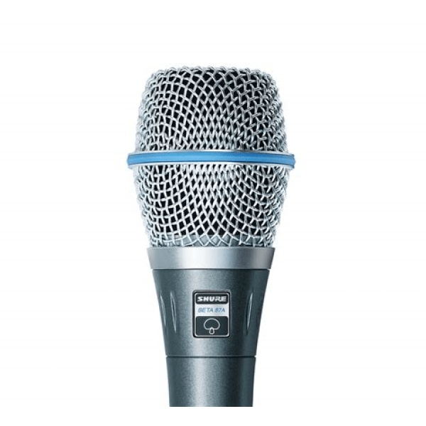 Condenser Vocal Microphone for live applications, supercardioid, flat frequency response, highly resistant to feedback, integrated3-layer windscreen for reducing wind and pop noises, slim Microphone handle, includes A25D Microphone Clip and 26A13 Storage/Carrying Bag