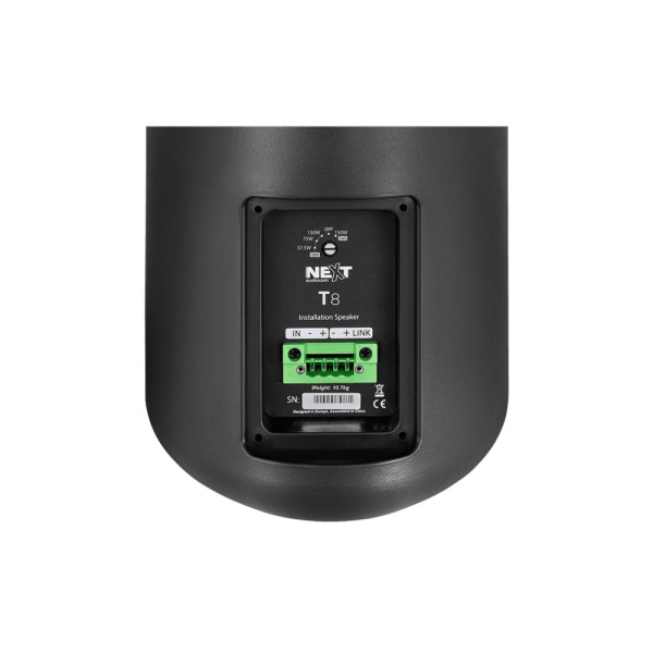 IP65 8" Passive Speaker, Black