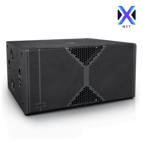 Active Double Bass Reflex Subwoofer B&C Custom 2x18" 5000W Class-D, ethernet controlled via Software X-NET