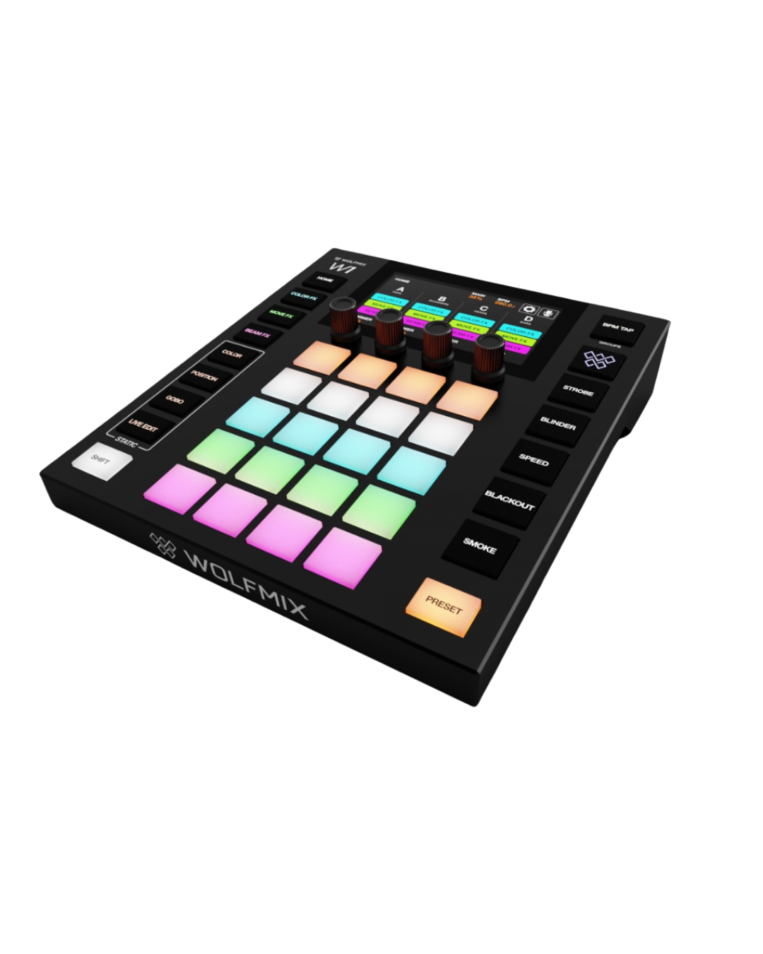 WOLFMIX W1 MK2, standalone DMX performance controller